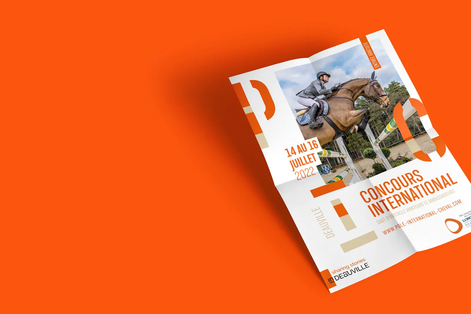 Affiche du concours international du Pôle International du Cheval Longines Deauville