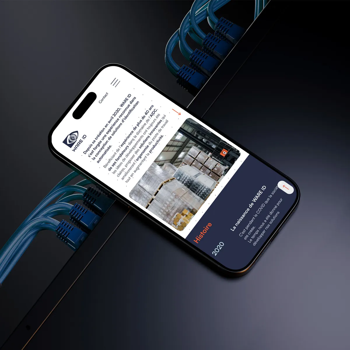 Vignette mobile du projet Ware ID réalisé par Unik Studio